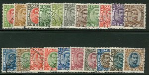 ICELAND #108-28 Chr. X complete set used, F/VF, Scott $223.65