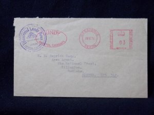 LUNDY STAMP USED ON 1974 COVER