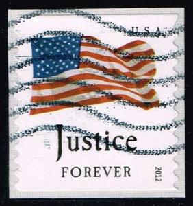 US #4638 Flag and Justice; Used on paper at Wholesale
