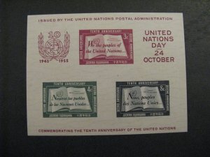 UN 38 Mint Hinged First Printing p2503.9281