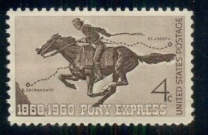 #1154 4¢ PONY EXPRESS LOT OF 400 MINT STAMPS SPICE UP YOUR MAILINGS!