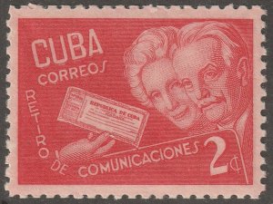 Cuba, stamp, Scott#397,  mint, never, hinged,  Aged couple, retirement