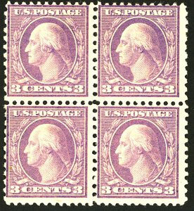 U.S. #541 MINT BLOCK OF 4 OG LH