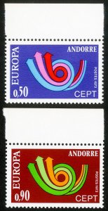 French Andorra Stamps MNH XF 1973 Europa