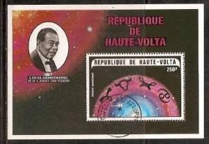 Haute - Volta 1978 Noble Prize Winner Louis Armstrong Zodiac Signs Sc C176 M/...