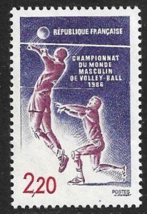 FRANCE 1986 Men's World Volleyball Championship Issue Sc 2013 MNH