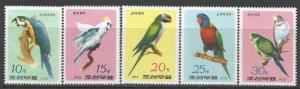 NORTH KOREA 1355-59 MNG BIRDS N343