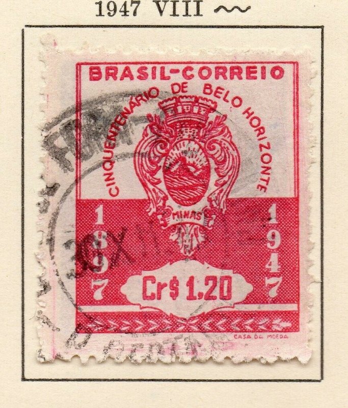 Brazil 1947 Early Issue Fine Used $1.20. NW-16890