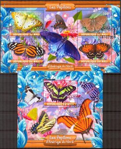 Mali 2020 Butterflies of North America Sheet +S/S Used / CTO