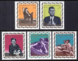 Yemen MI139A-MI143A John F Kennedy MNH VF