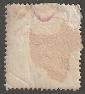 Persia, stamp, scott#47,  mint, hinged,  5ch, violet