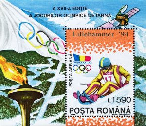 Romania 1994 MNH Stamps Scott 3893 Souvenir Sheet Sport Olympic Games