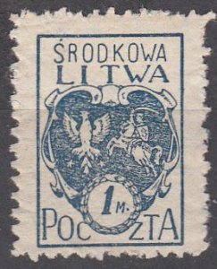 central lithuania   scott no 3 mh
