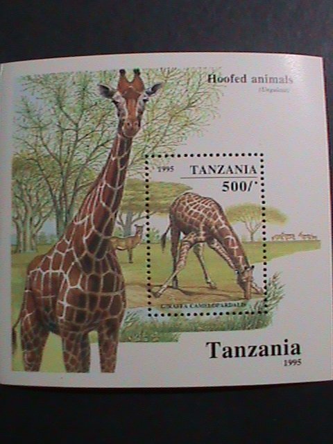 ​TANZANIA-PROTECTED ENDANGER ANIMALS-GIRAFEES MNH S/S VF WE SHIP TO WORLD WIDE