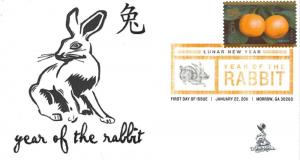 Lunar New Year, Year of the Rabbit FDC, Toad Hall Covers