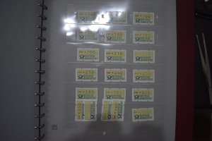 GERMANY  VENDING STAMPS 1981 TYPE   SET OF  38   MNH