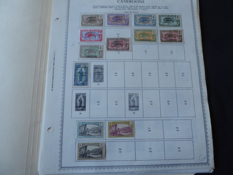 Cameroun 1916-1982 Stamp Collection on Album Pages