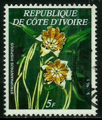 Ivory Coast #447A Used Stamp - Flowers (b)