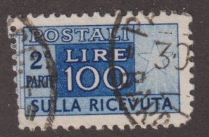Italy Q72 Parcel Post Stamps - right side 1946