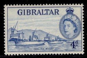 GIBRALTAR QEII SG151, 4d ultramarine, M MINT.