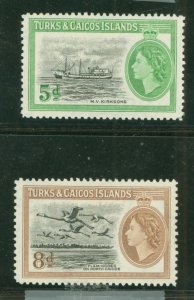 Turks & Caicos Islands #119-20 Unused Single (Complete Set) (Queen) (Royalty)