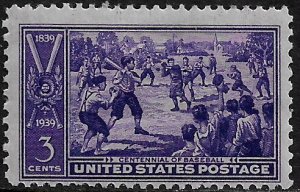 United States #855 MNH Stamp - Sand-Lot Baseball Game - Sports