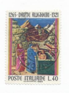 Italy 1965 Scott 917 used - 40 l, Dante Alighieri in Hell