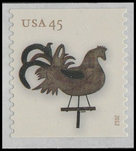 US 4613 Weather Vanes Rooster with Perch 45c single (1 stamp) MNH 2012