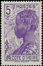 IVORY COAST   #116 MH NO GUM (2)