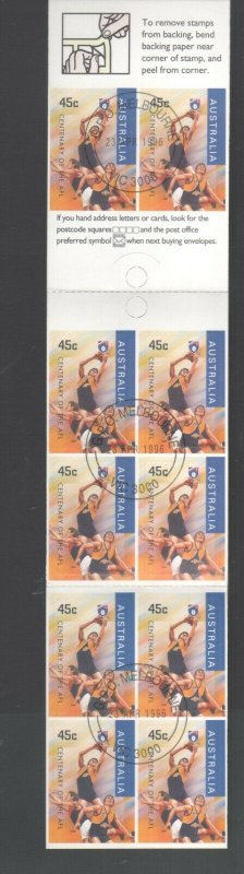 Centenary AFL 3 Stamp Booklets West Coast Eagles Australia CTO