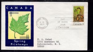 Canada 535 Maple Leaf Spring Jackson Typed FDC