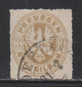 Prussia, 3sg Coat of Arms (SC# 20) Used