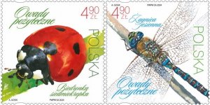 Poland 2024 MNH Stamps Insects Ladybug Dragonfly