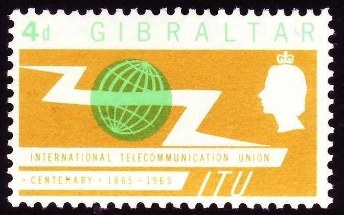 GIBRALTAR SG180, 4d light emerald & yellow, LH MINT.