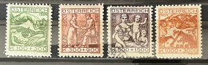 Austria #'s B66-B68 & B70 MLH/Used- SCV=$21.50*