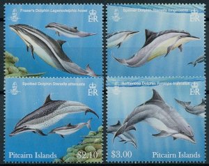 Pitcairn Islands 2012 MNH Marine Animals Stamps Dolphins Spinner Dolphin 4v Set
