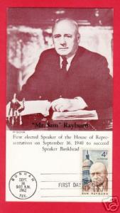 #1202 Mr. Sam Rayburn - MISCHA  MAXICARD CACHET