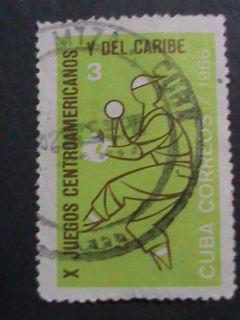 ​CUBA-1966-SC#1111-7 VERY OLD CUBA STAMPS-10TH CENTRAL AMERICA GAMES USED-VF