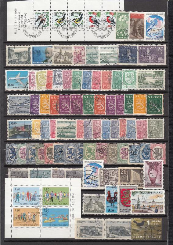 Finland - 90+  stamp lot # 2 - (2875)