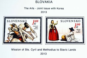 COLOR PRINTED SLOVAKIA 1939-2010 + 2011-2020 STAMP ALBUM PAGES (136 ill. pages)