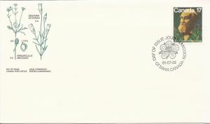 1981 Canada FDC Sc 895 - Canadian Botanists - John Maccoun