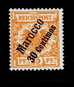 German Offices in Morocco Sc 5 NH issue of 1899 - overprint on 25pf