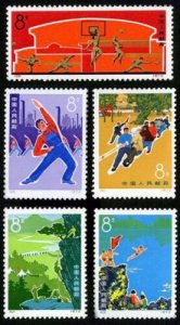 CHINA - PRC SC#1092-1094 Promoting Physical Culture (1972) MNH