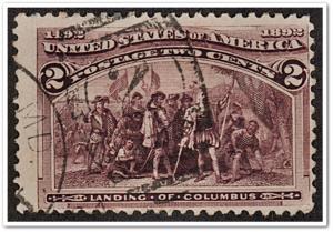 SC#231 2¢ Landing of Columbus (1893) Used 