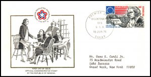 Senegal 430 US Bicentennial Typed FDC