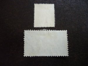 Stamps - Lebanon - Scott# 250,254 - Used Part Set of 2 Stamps