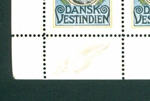 DWI. Danish West Indies. 1915  Christmas Seal  Full Sheet, MNH. King Christian X 