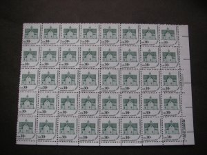 Scott 1606, 30c School House, Zip & Copy block of 40 LR, MNH Americana Beauty
