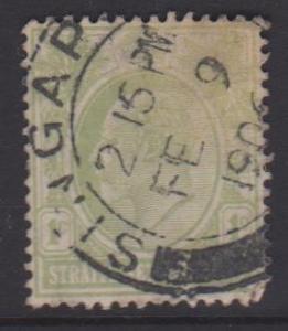 Straits Settlements Sc#109 Used