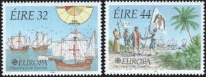 Ireland #864-865  MNH - Europa Discovery Of Americas (1992)